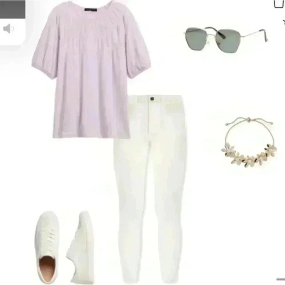 Banana Republic Textured Smocked Top - Picture 2 of 9